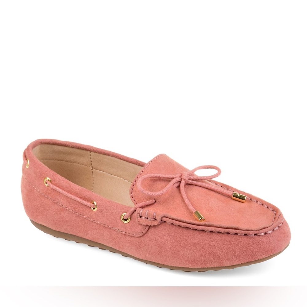 Journey Collection Tru Comfort Memory Foam Light Pink Thatch Moccasin Size 9